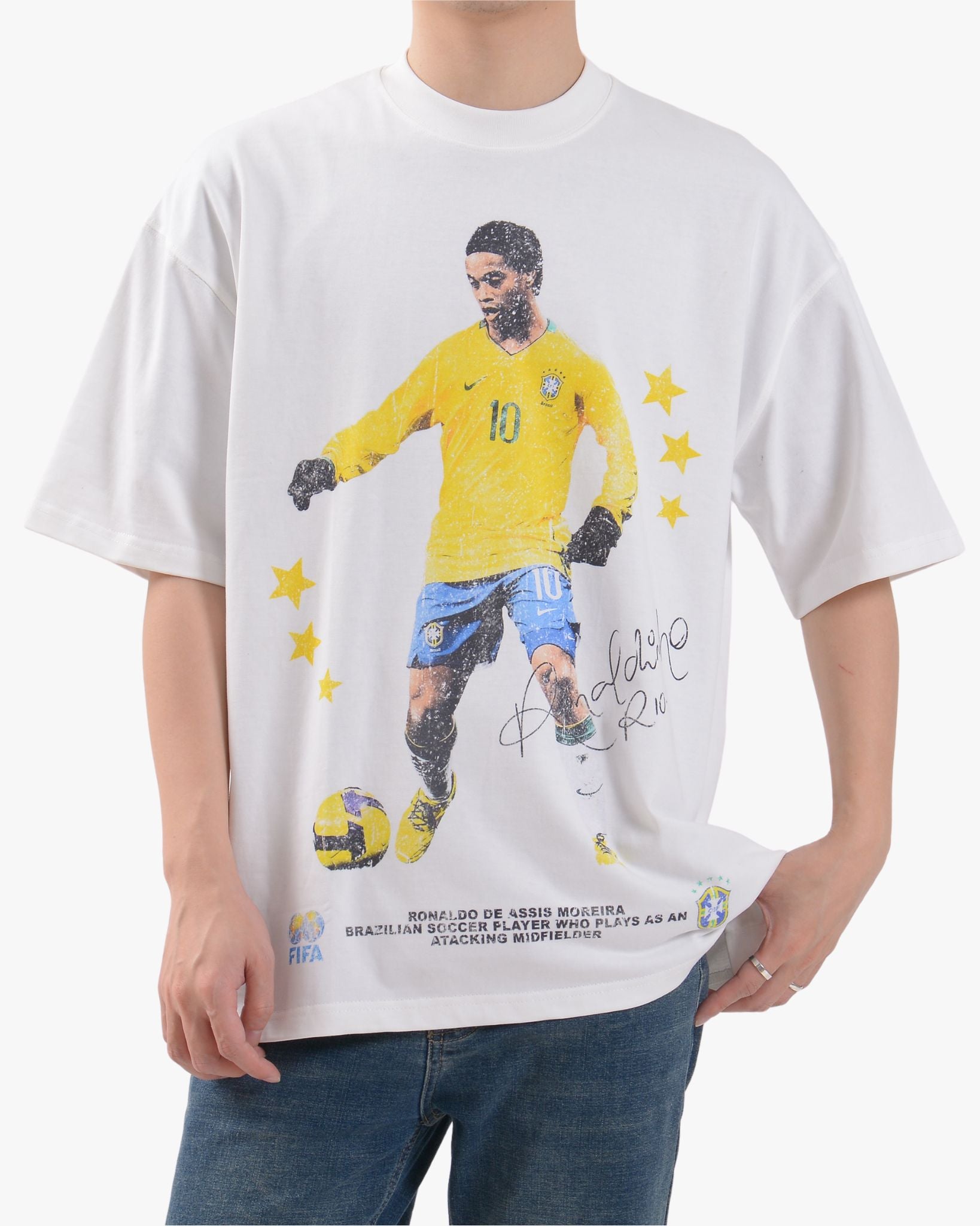 RONALDINHO TEE WHITE