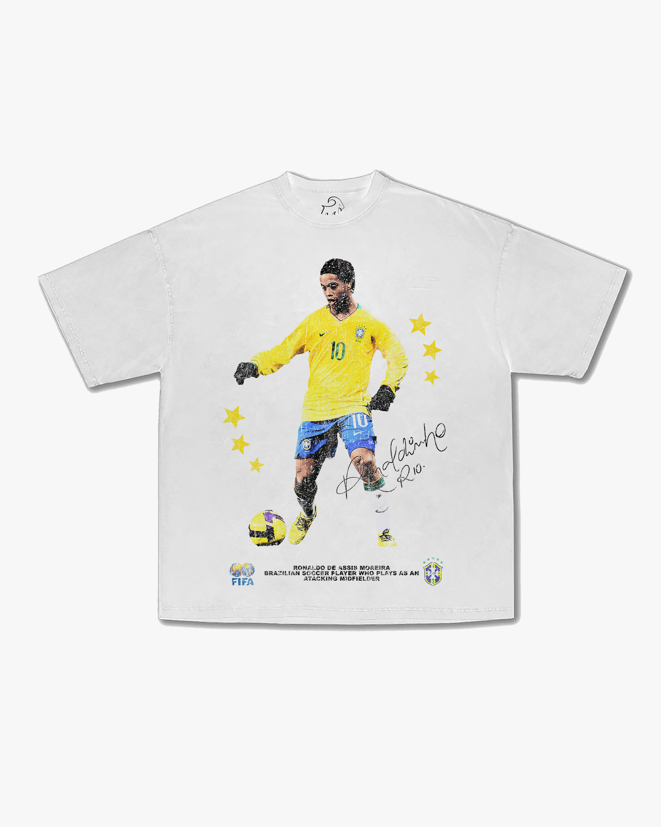 RONALDINHO TEE WHITE