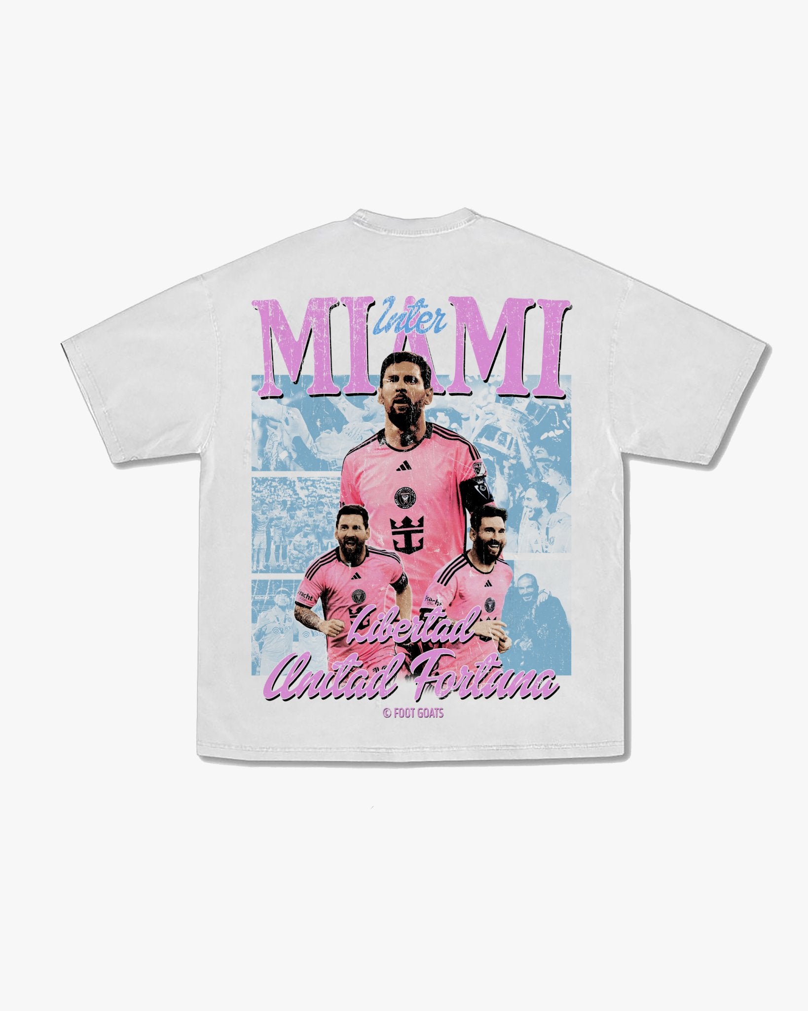 MESSI MIAMI TEE WHITE - FOOT GOATS LLC