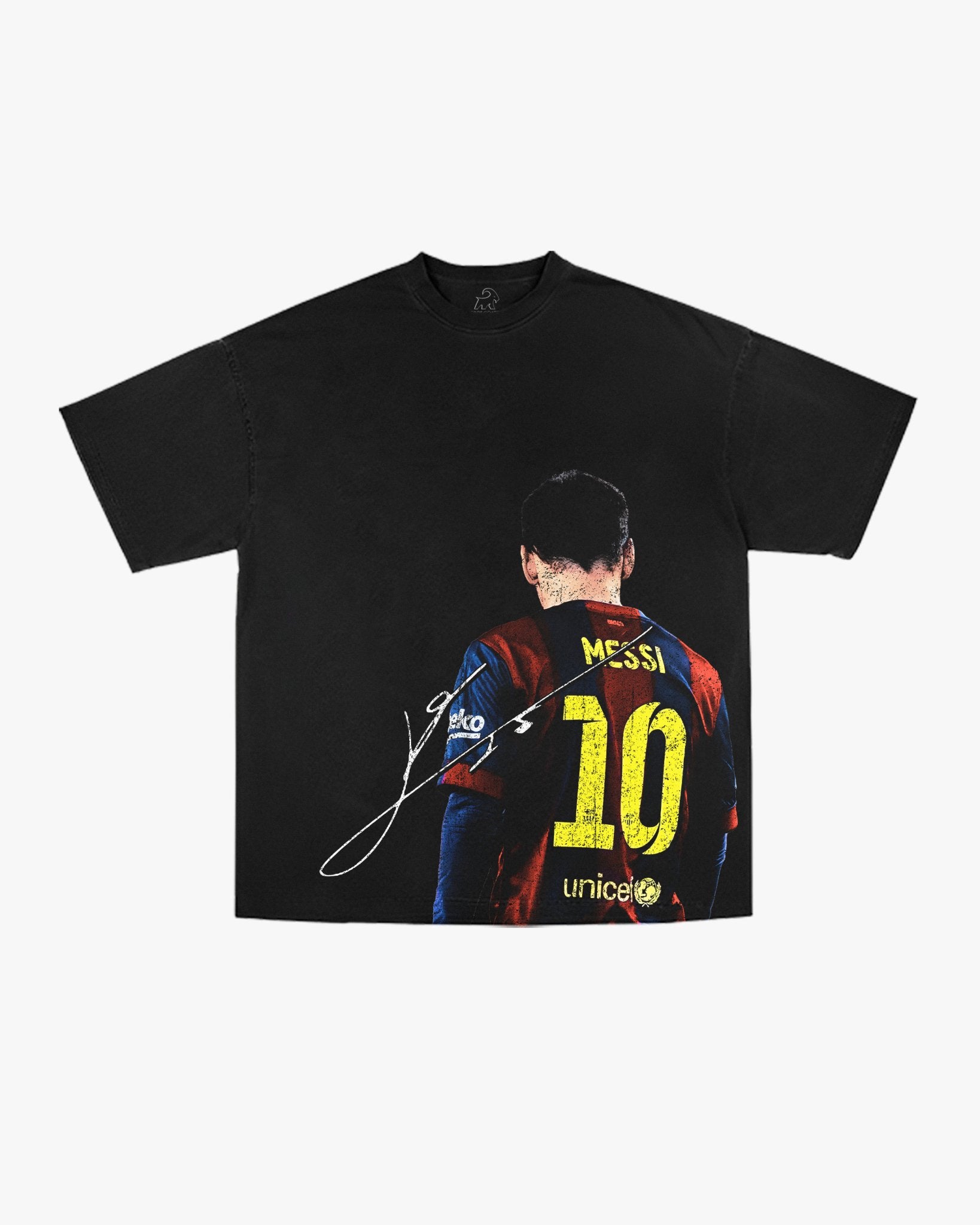 MESSI TEE BLACK - FOOT GOATS LLC