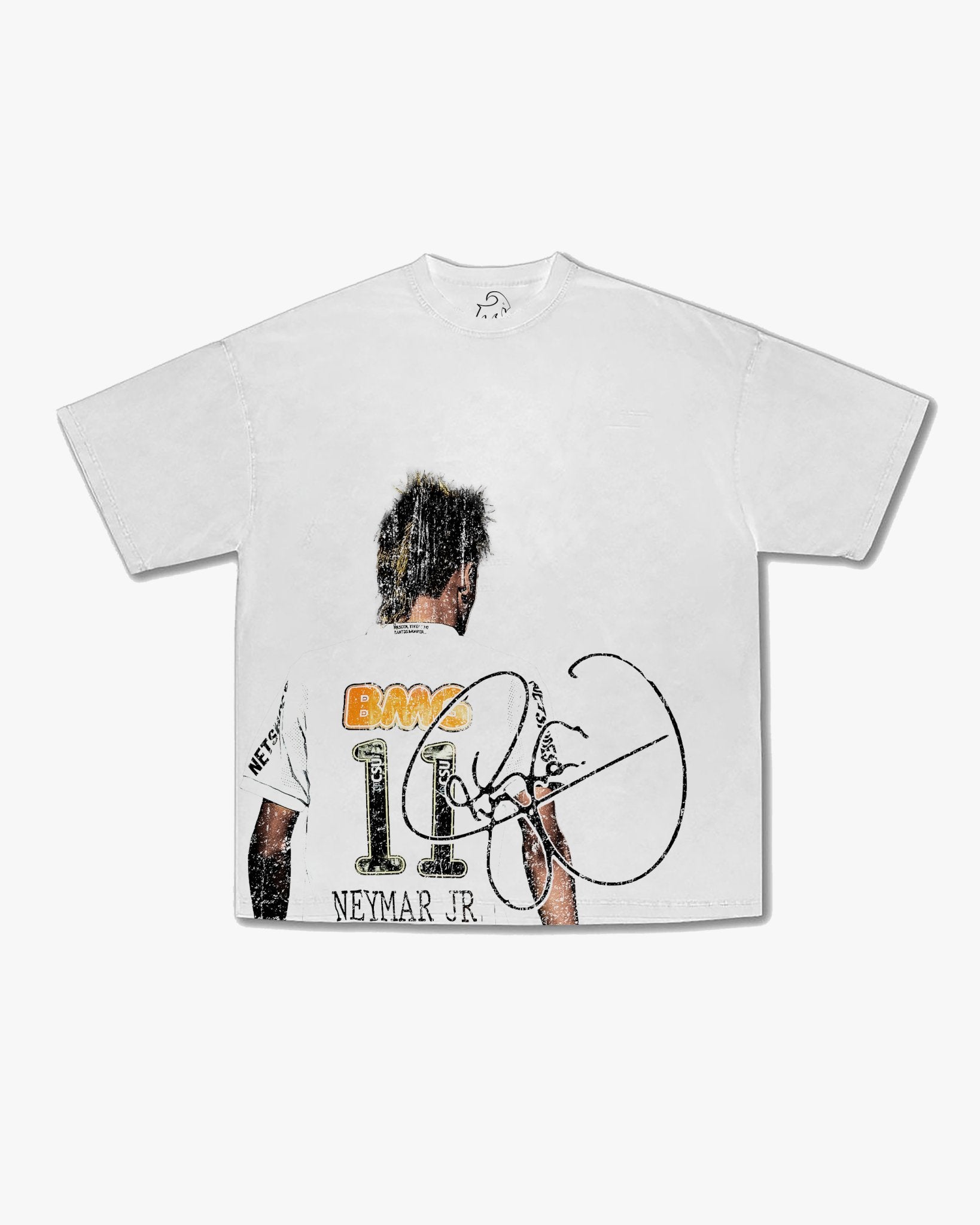 NEYMAR SANTOS TEE WHITE - FOOT GOATS LLC